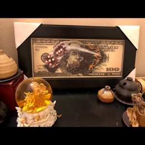 One hundred dollar print art work